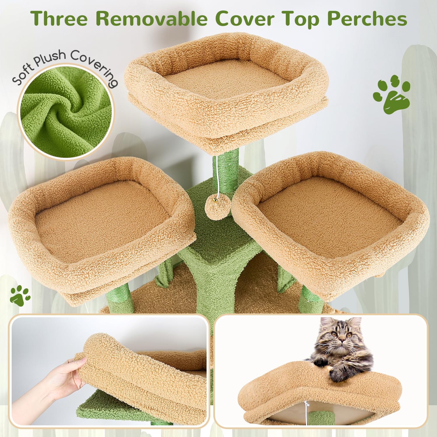 Top perches on Globlazer tower offer elevated views for curious cats.
