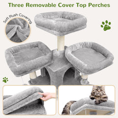 Globlazer Big Cat Tower condos provide private retreats for restful naps