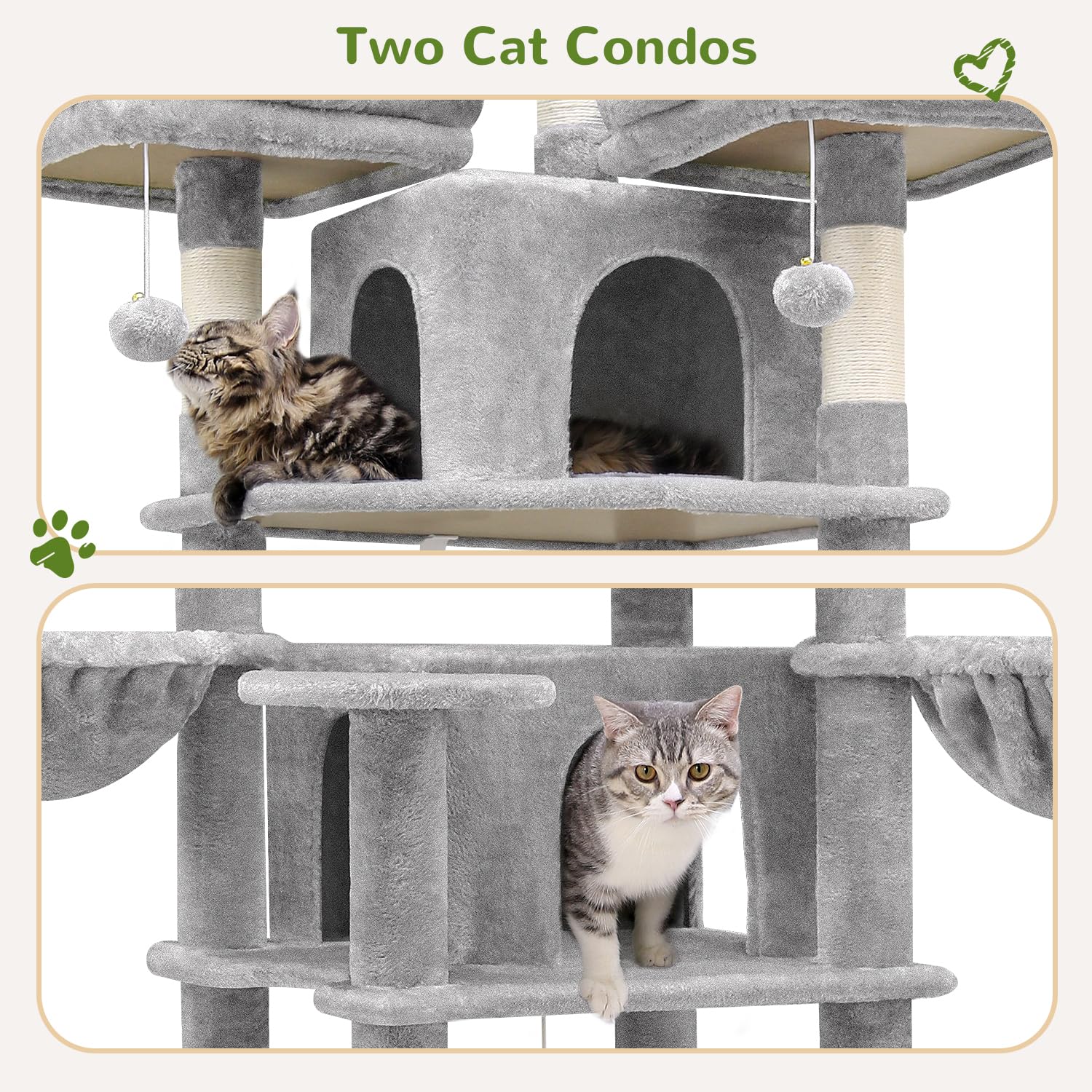 Globlazer Big Cat Tower sisal posts deliver durable scratching surfaces for claws