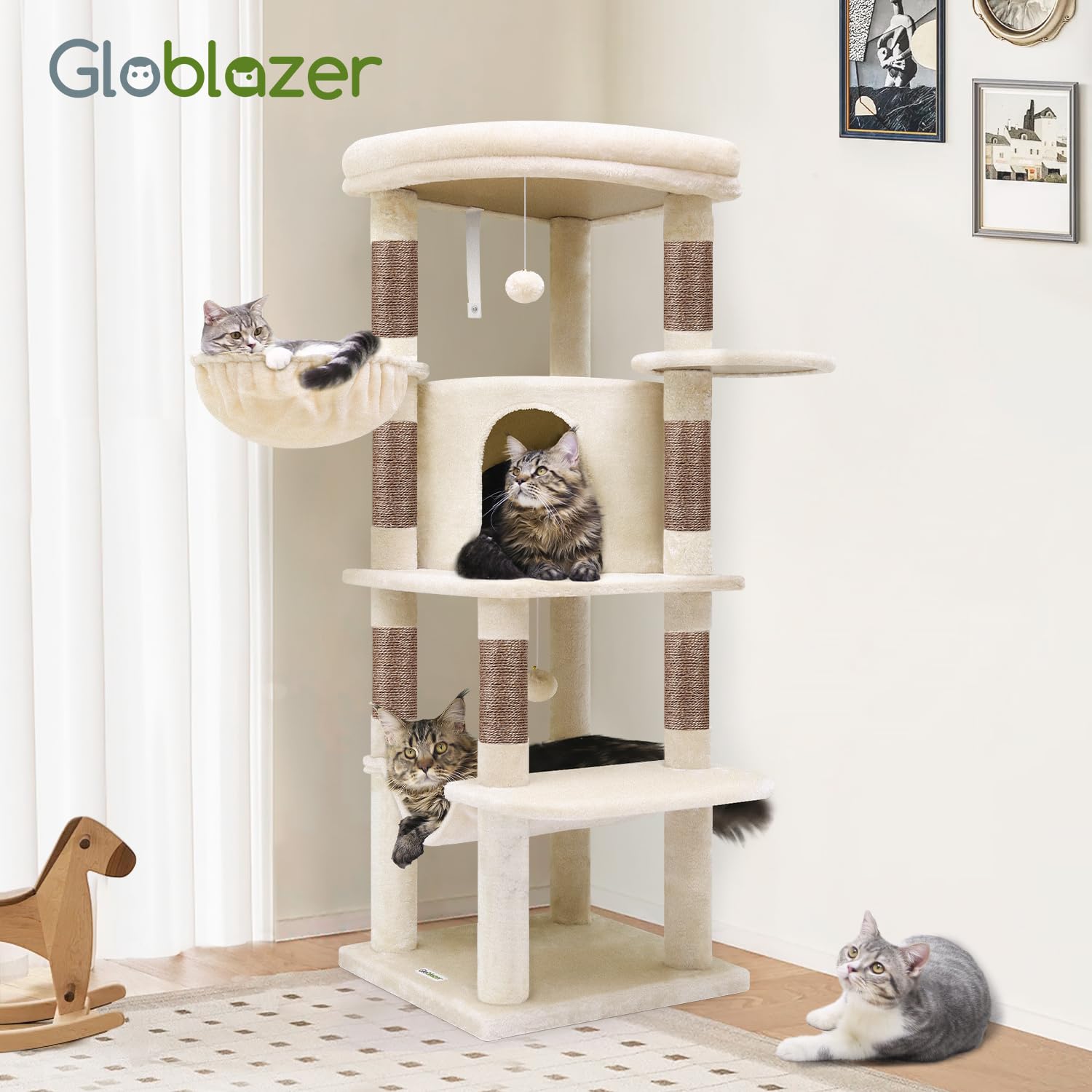 Globlazer ships with tools and clear instructions for setup