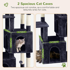 Globlazer cat tower condos give big cats a quiet retreat and nap.