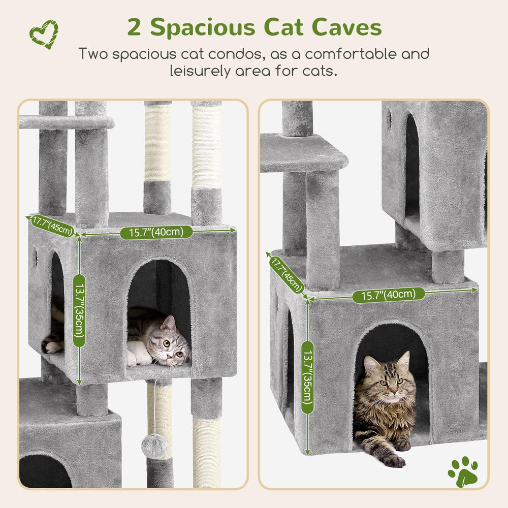 Globlazer Cat Tower Large Condos provide quiet retreats for indoor adult cats.