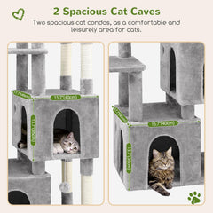 Globlazer Cat Tower Large Condos provide quiet retreats for indoor adult cats.