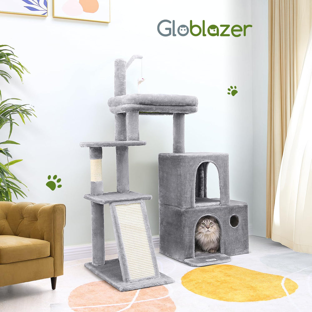 Globlazer light grey finish complements modern interiors and decor.