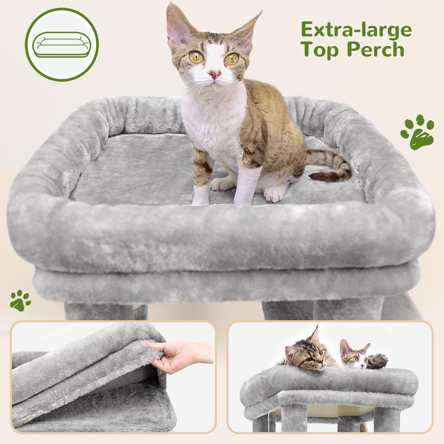 Globlazer Cat Tower Scratching Posts encourage healthy scratching and furniture protection.