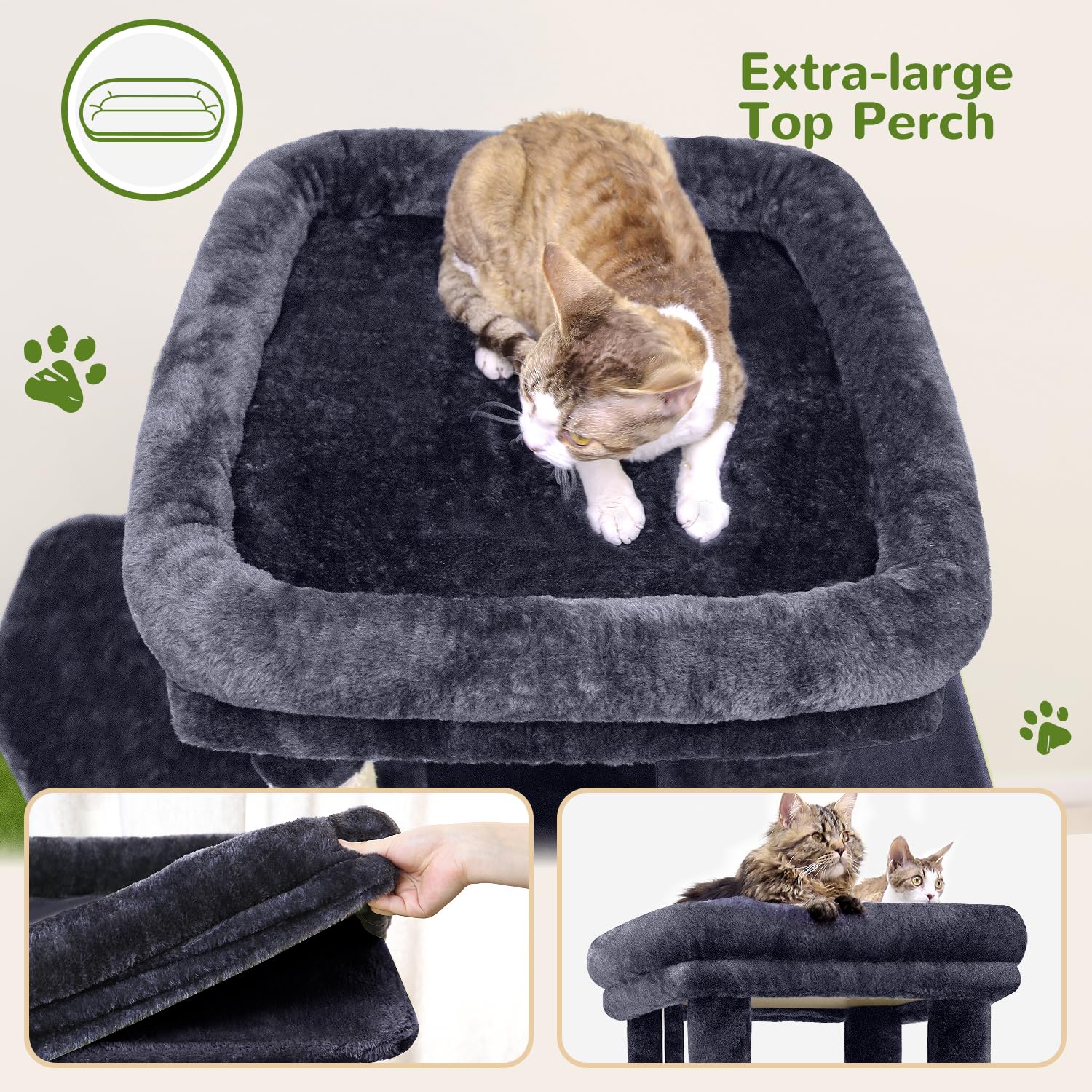 Globlazer cat tower scratching posts help protect furniture with natural sisal.