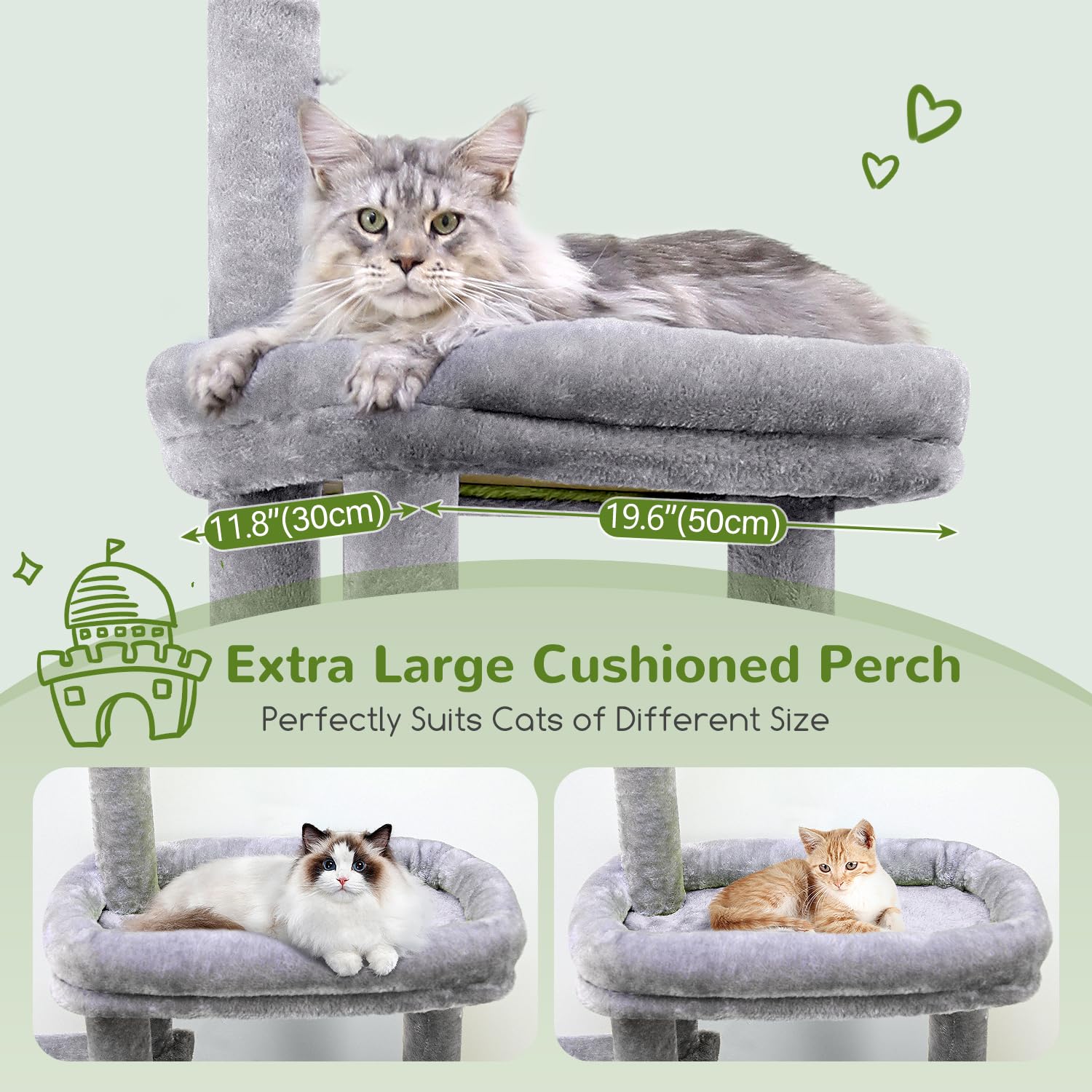 Globlazer widened sisal scratching board invites climbing and scratching with confidence.