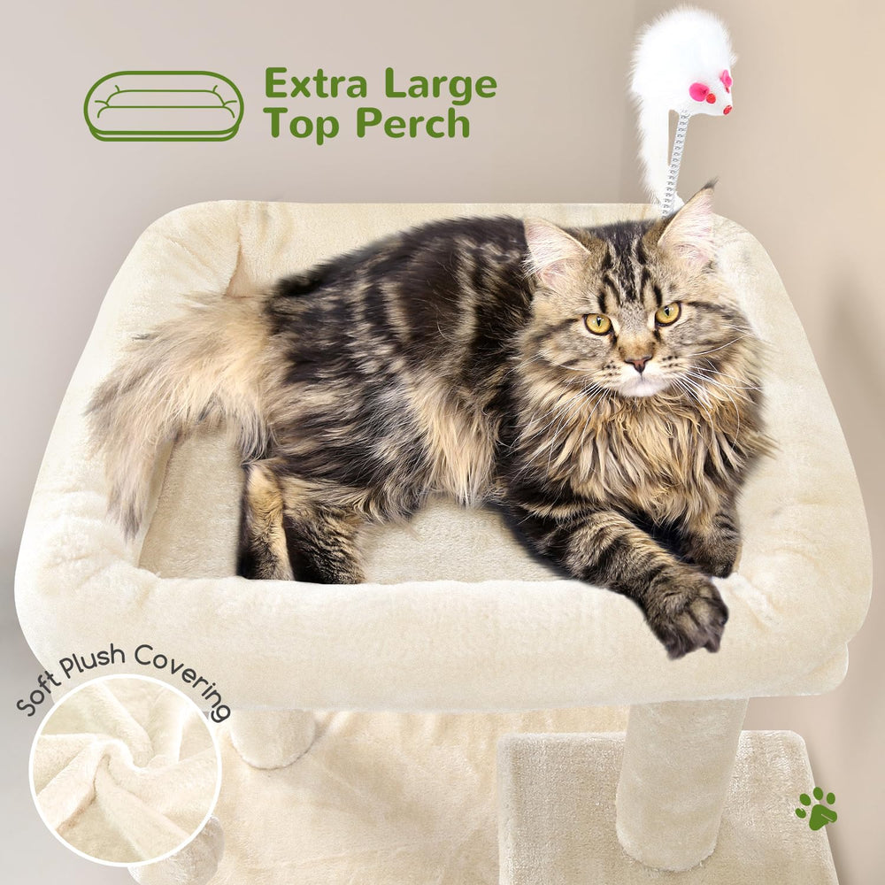 Globlazer cat tree 50-inch scratching post supports natural scratching behavior