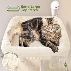 Globlazer cat tree 50-inch scratching post supports natural scratching behavior