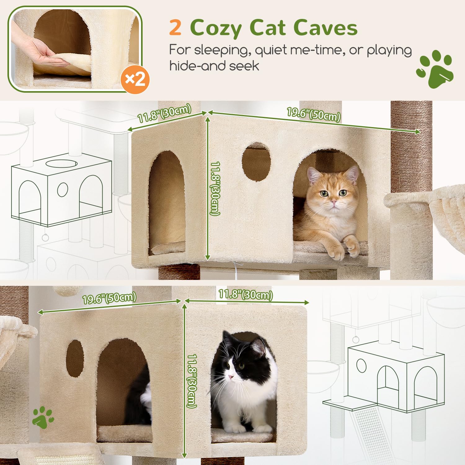 Globlazer cat tree cozy perches inviting resting on multiple levels.