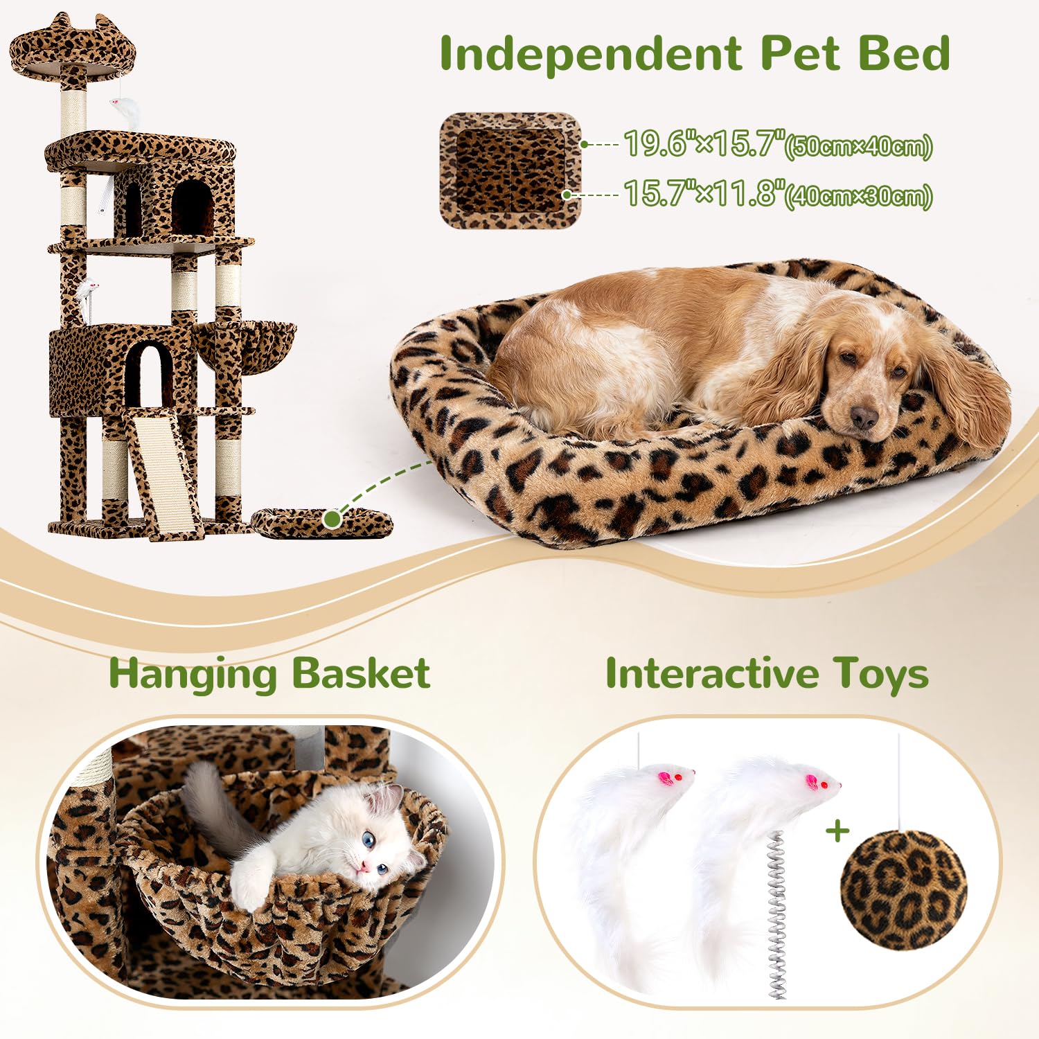 Globlazer independent pet bed, removable, ideal for multi-pet homes.