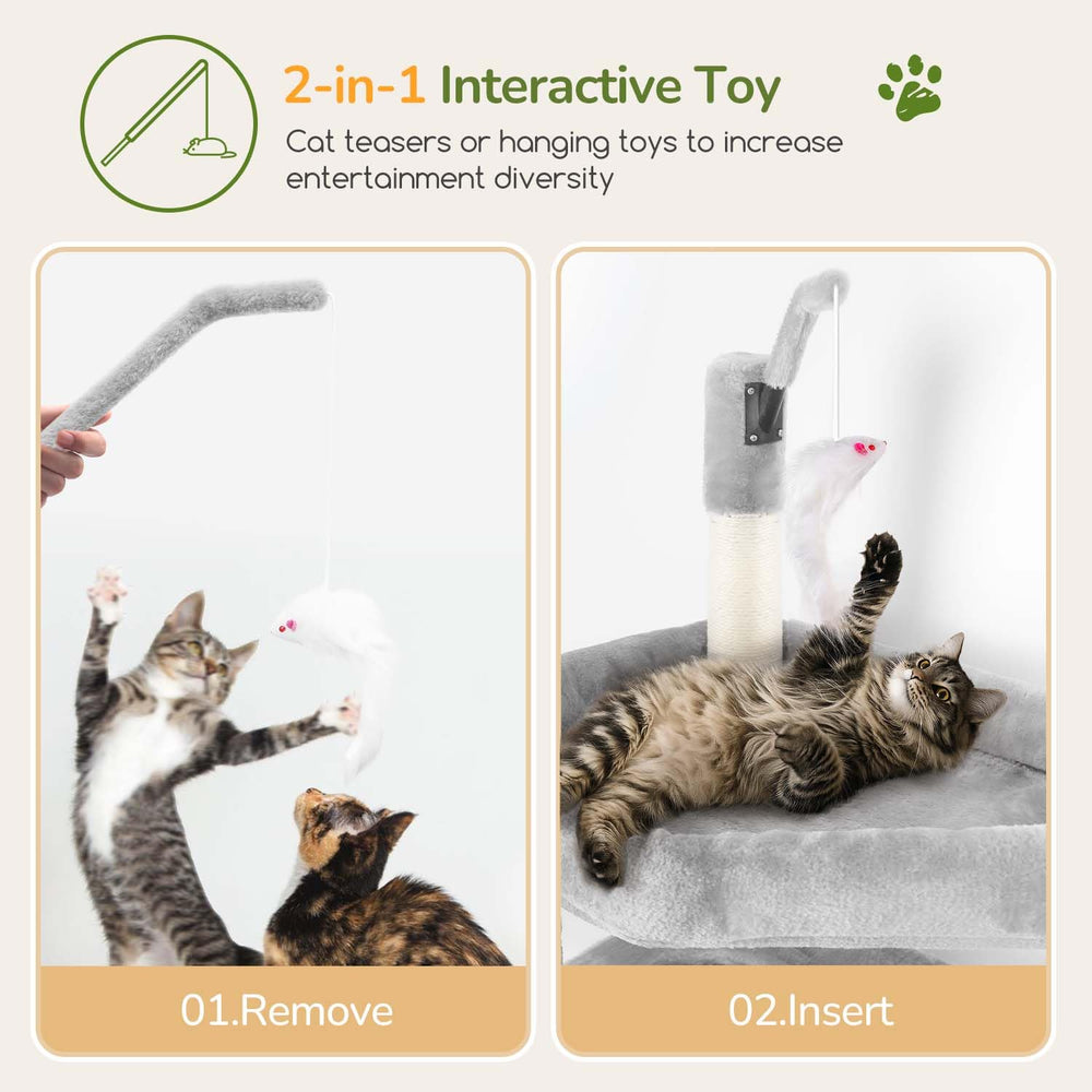Globlazer cat tree natural sisal posts satisfy scratching instincts