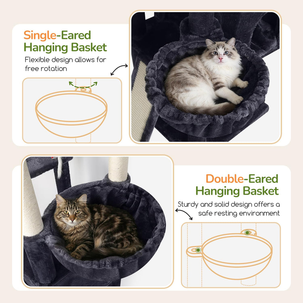 Globlazer XL cat tree six sisal posts and board for scratching and play