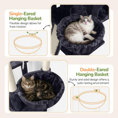 Globlazer XL cat tree six sisal posts and board for scratching and play