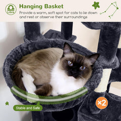 Globlazer cat tree symmetrical scratching boards protecting furniture