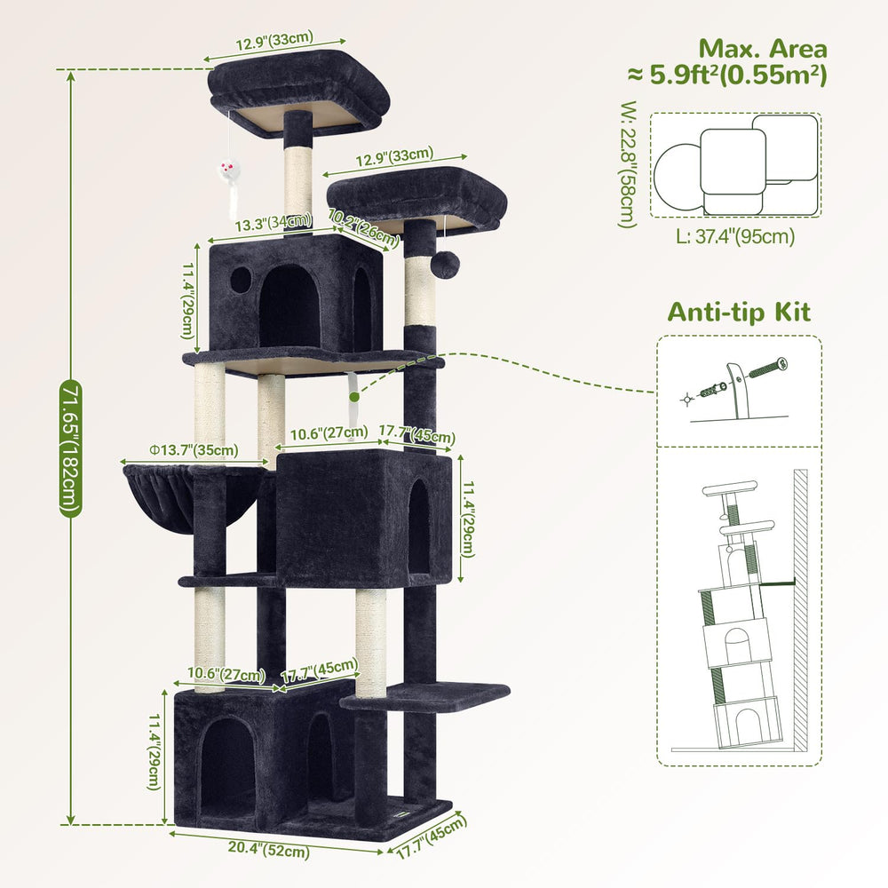 Globlazer includes anti-tip straps for added stability