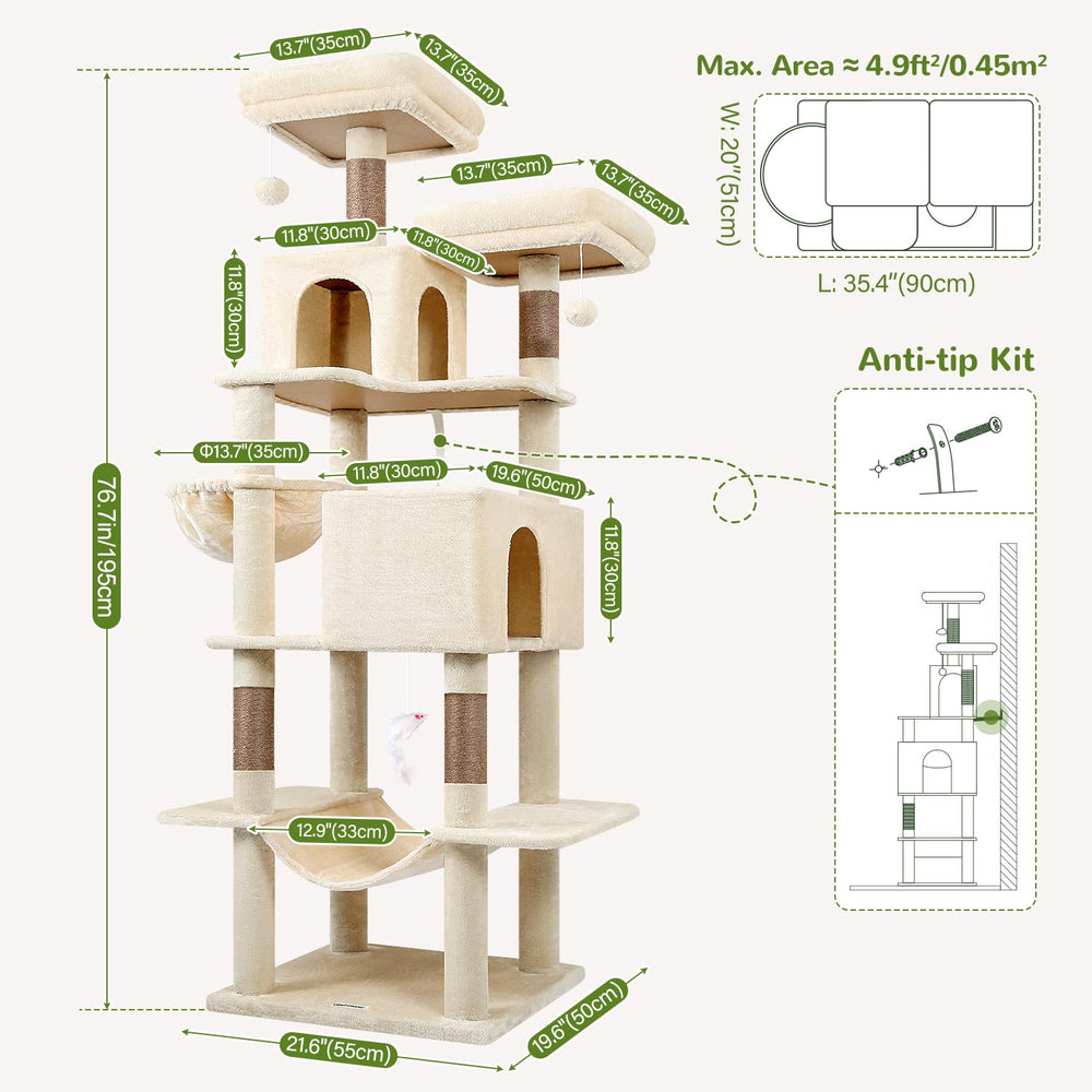 Globlazer cat tree tower durable materials closeup underscores sturdy construction for active cats.