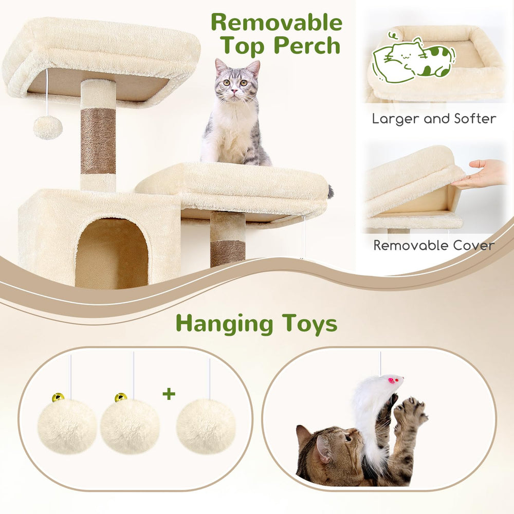 Globlazer cat tree tower hanging basket closeup demonstrates elevated play and exercise.