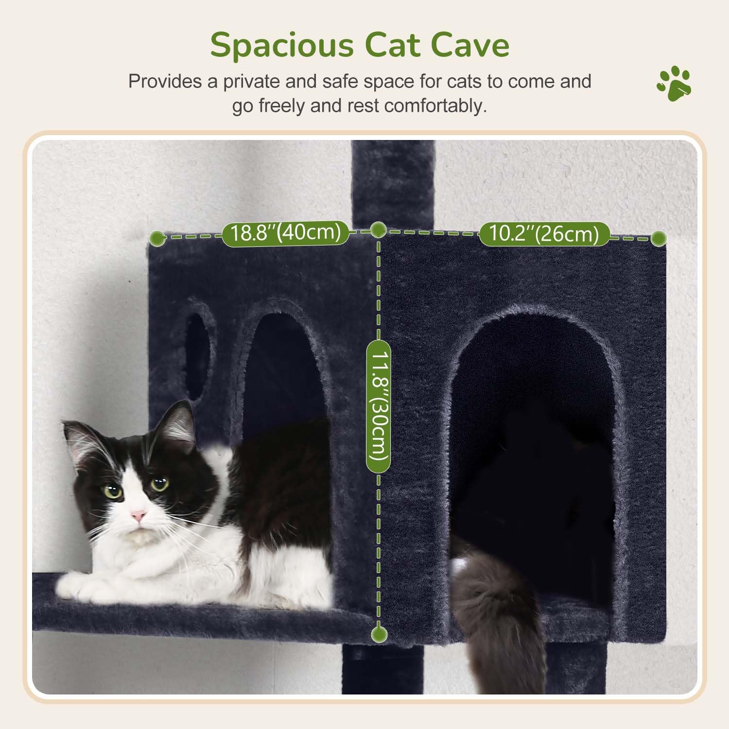 Globlazer cat condo cave offering private resting space