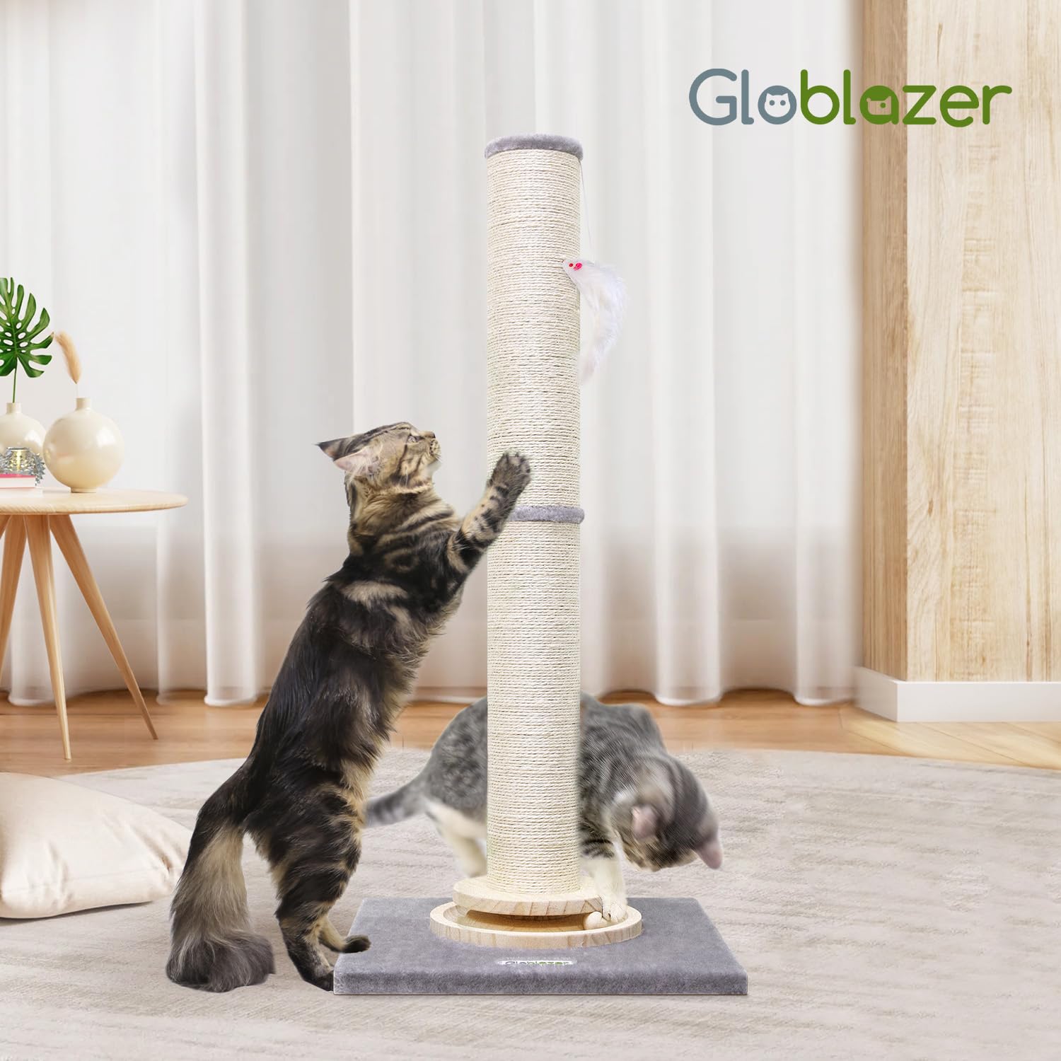 Globlazer natural sisal rope wrapping feels satisfying under claws