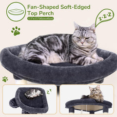 Globlazer hammock on cat tree provides cozy resting spot