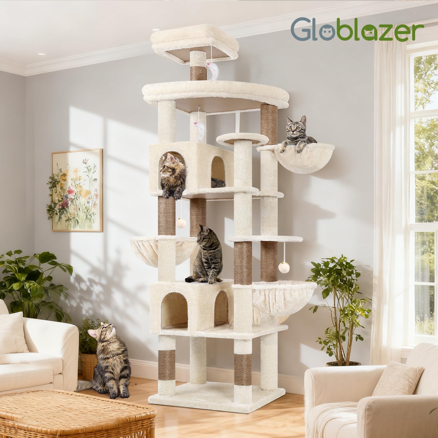 Globlazer sturdy base supports tall climbing and jumping