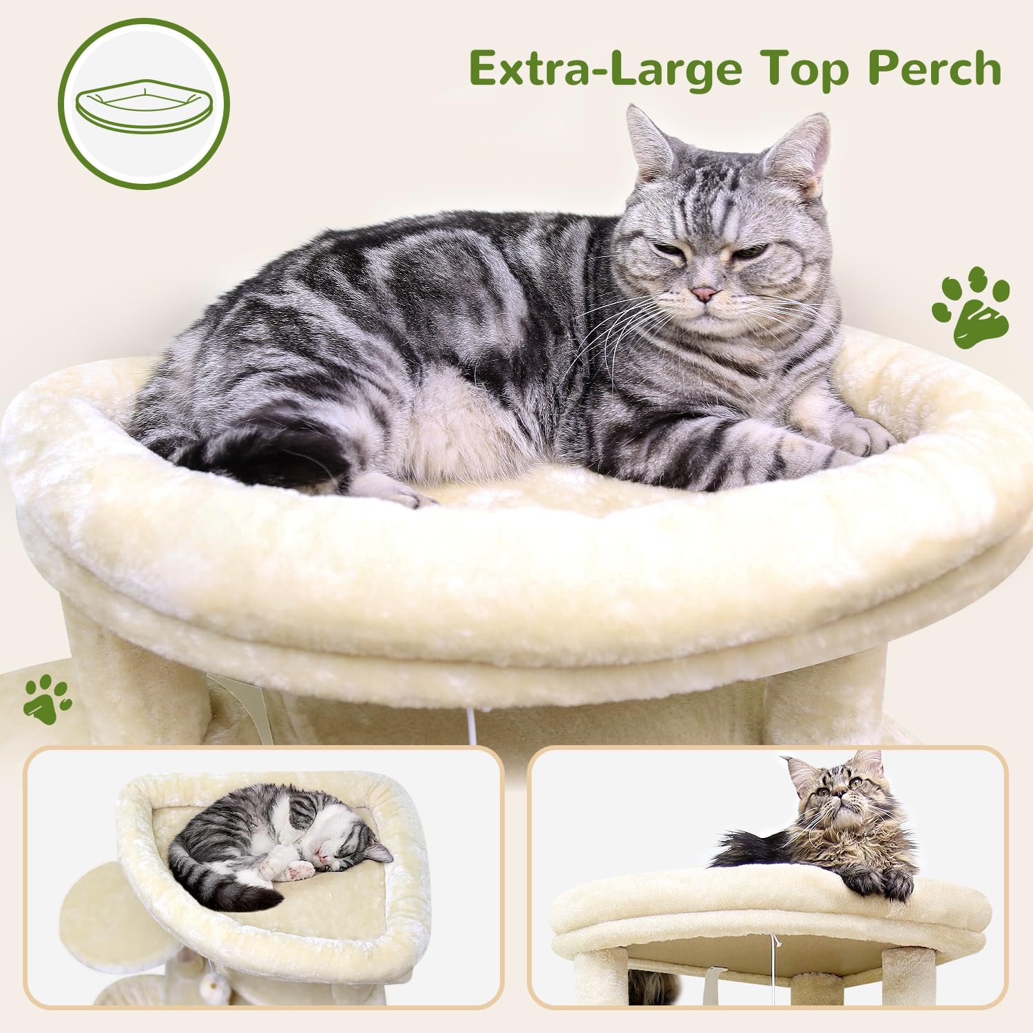 Globlazer extra-large platform 17-7x14-9-inch provides ample lounging space.