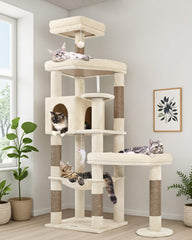 Globlazer XL cat tree base provides stable support for multiple active cats