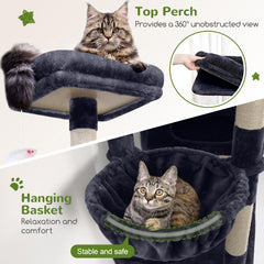 Globlazer F81 hanging basket rest area offers elevated lounging