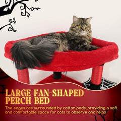 Globlazer Gothic cat tree with seven natural sisal posts protects furniture