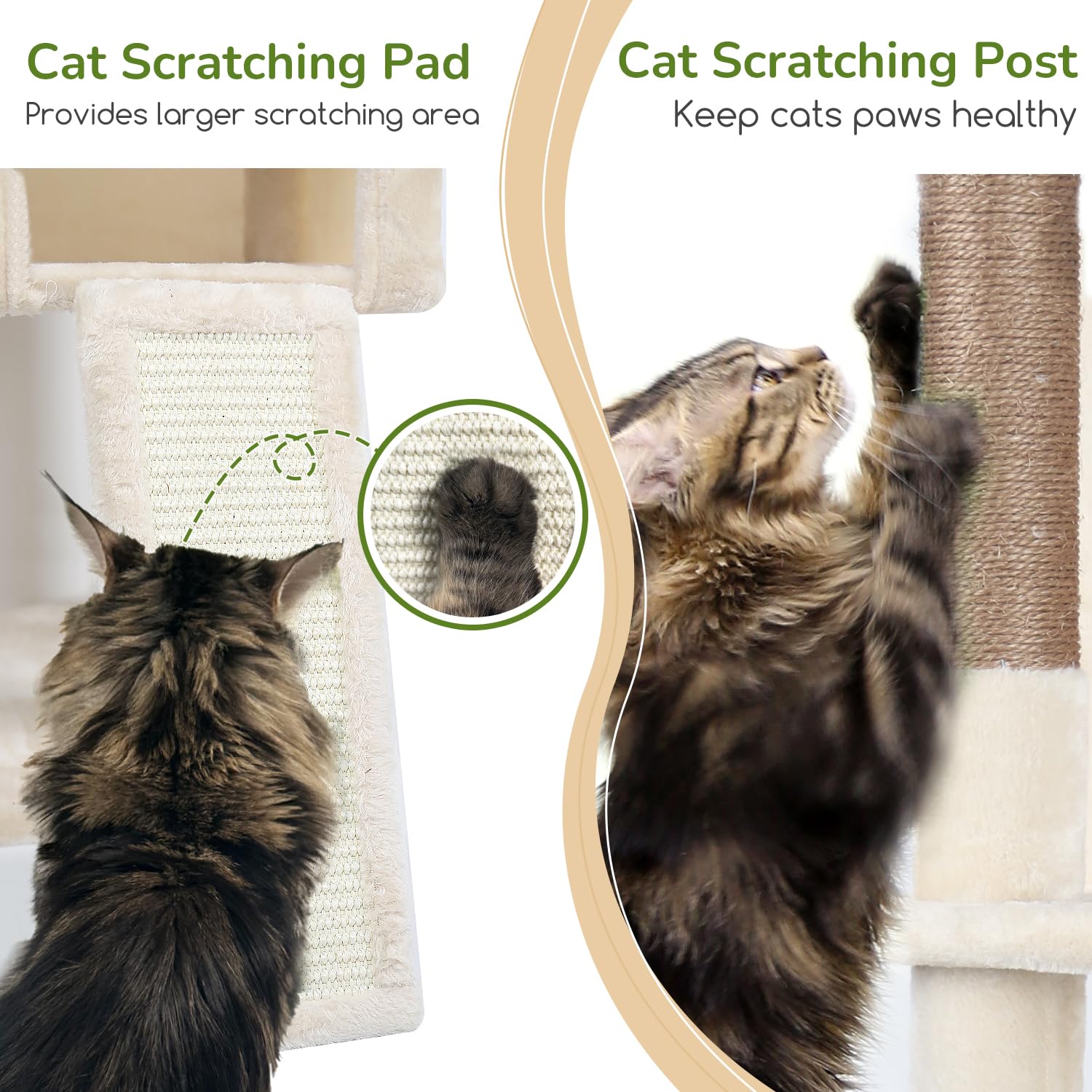 Globlazer cat tree dual climbing paths promote active exploration and play.