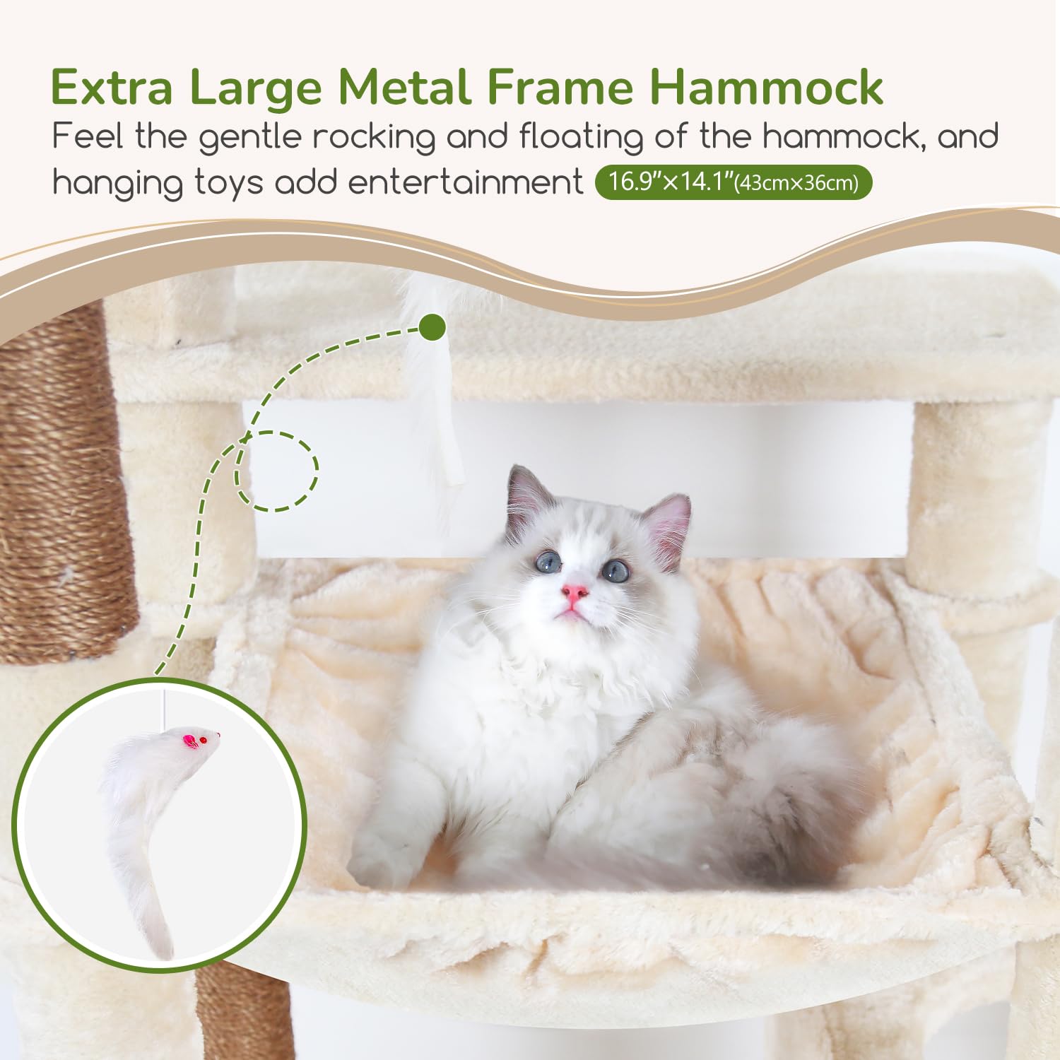 Globlazer heavy duty cat tree top perch offers a spacious elevated lookout.