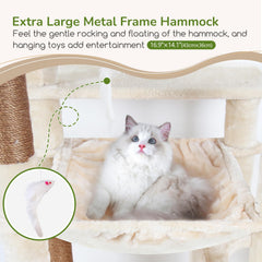 Globlazer heavy duty cat tree top perch offers a spacious elevated lookout.