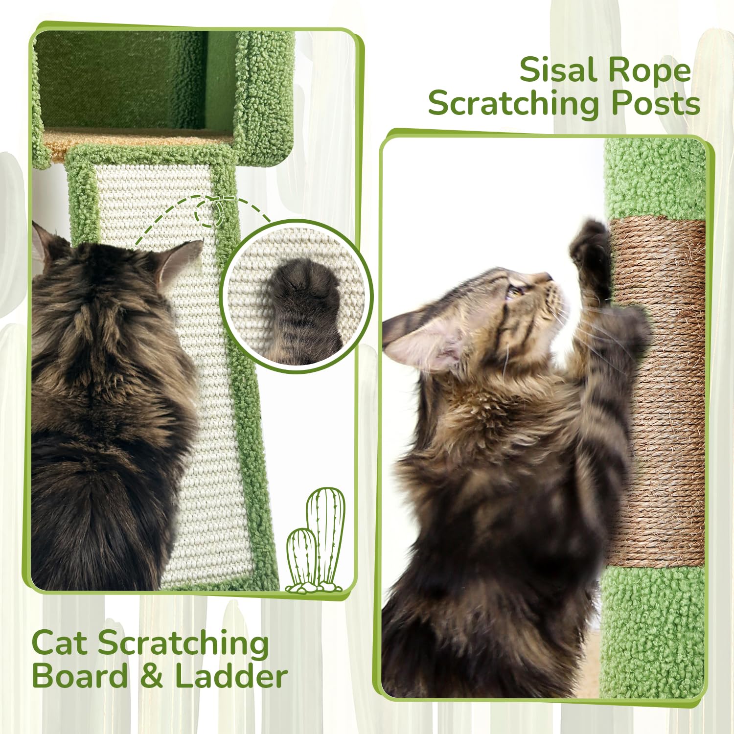 Globlazer cat tree scratching board paired with posts for variety.
