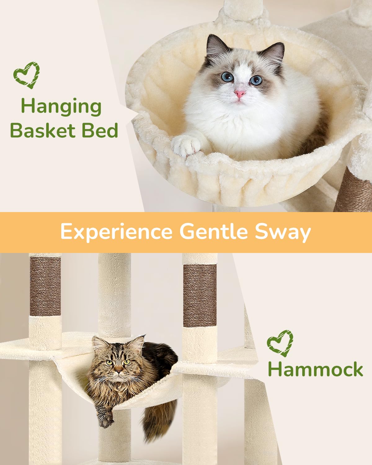 Globlazer padded perches and soft hammock for comfortable feline lounging