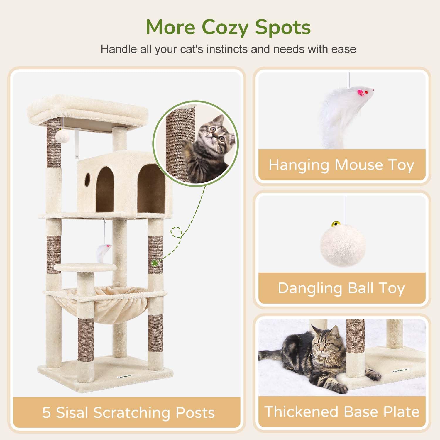 Globlazer included plush toys encourage hunting and play.