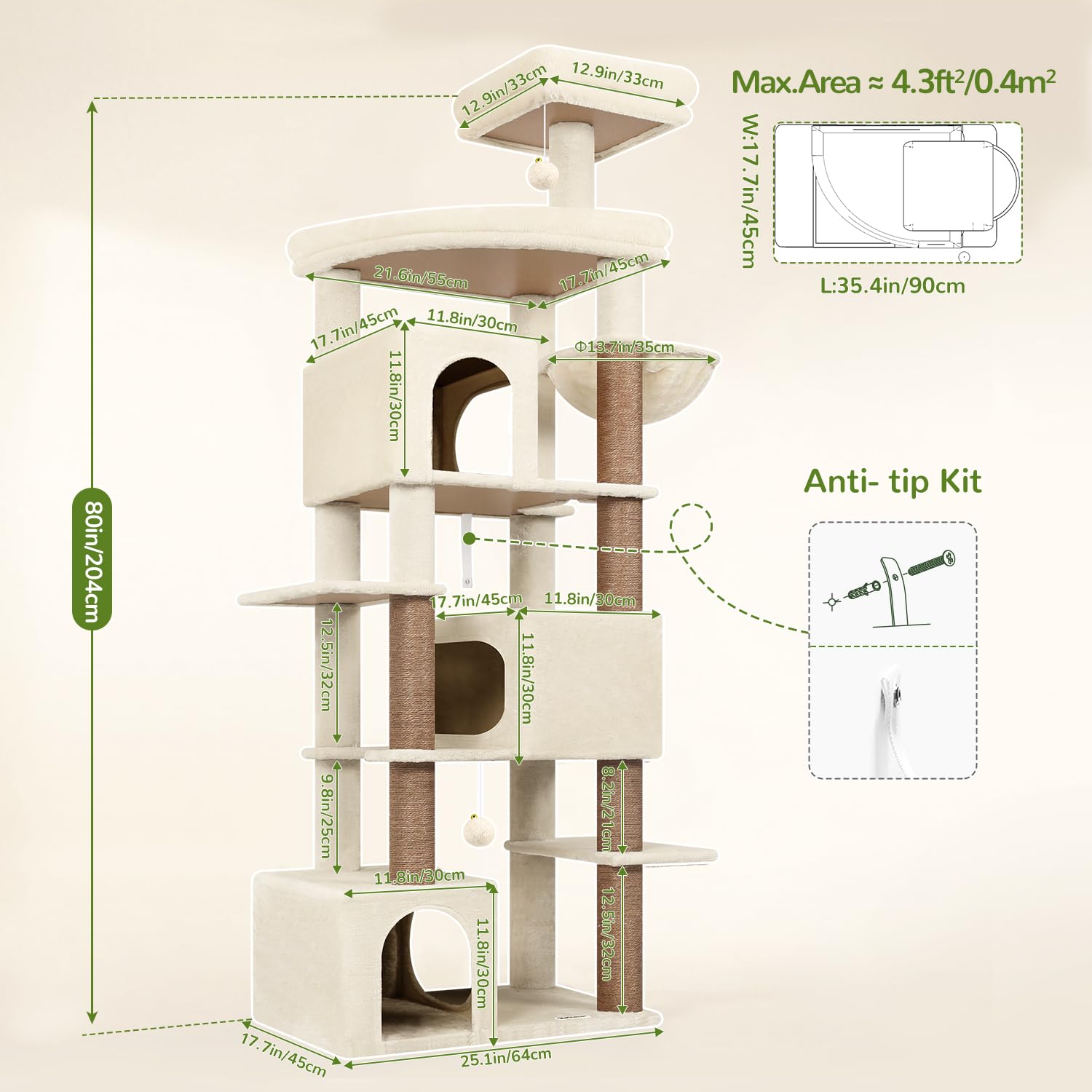 Globlazer removable cotton-cover top perch for easy cleaning