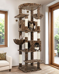 Globlazer S74 leopard top perch provides elevated viewing for curious cats.