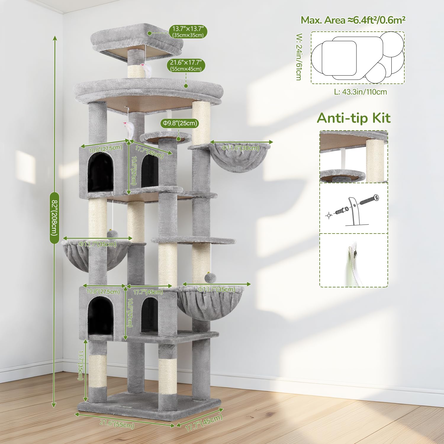 Globlazer S82 hanging toys add enrichment during playtime.