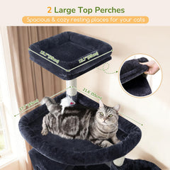Globlazer S82 large padded perches offer broad observation and comfortable lounging.