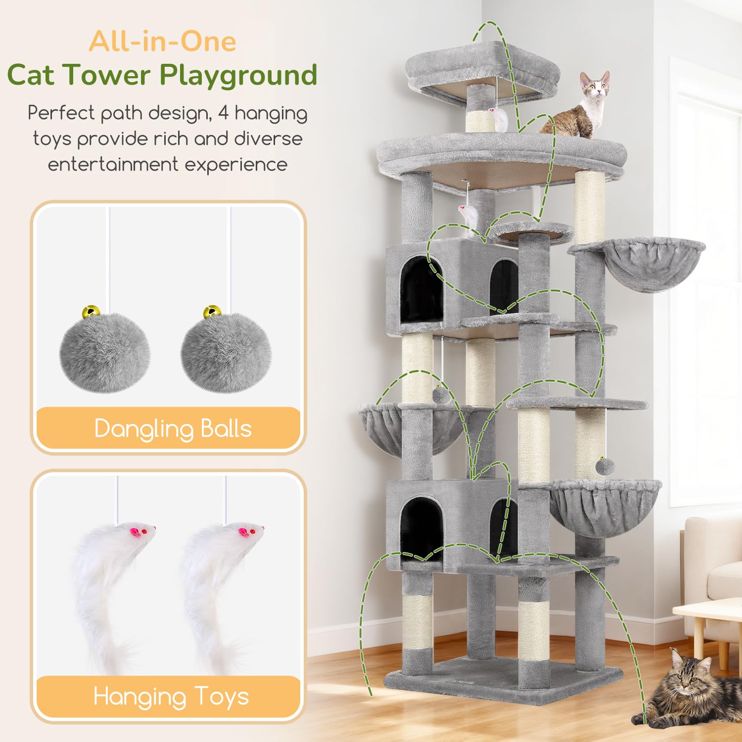 Globlazer S82 natural sisal posts help protect furniture and satisfy scratching instincts.