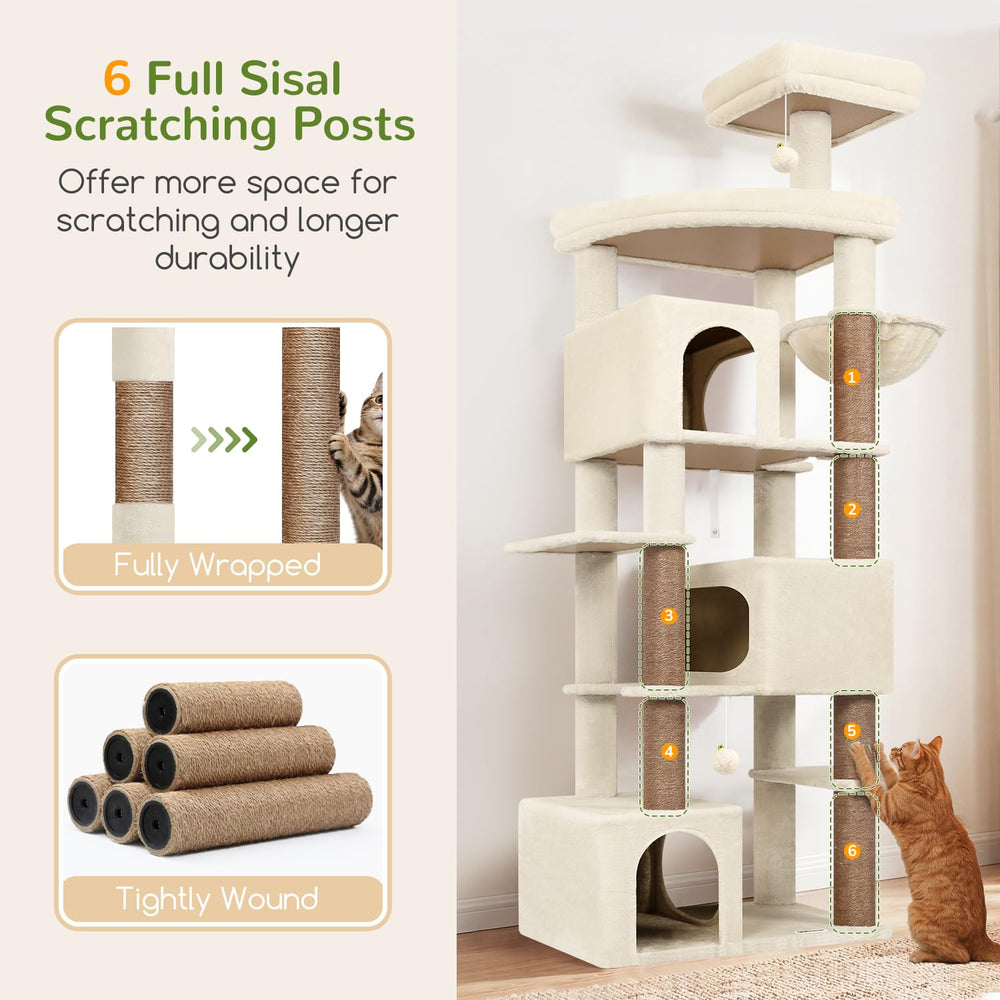 Globlazer six sisal posts create rich scratching surfaces