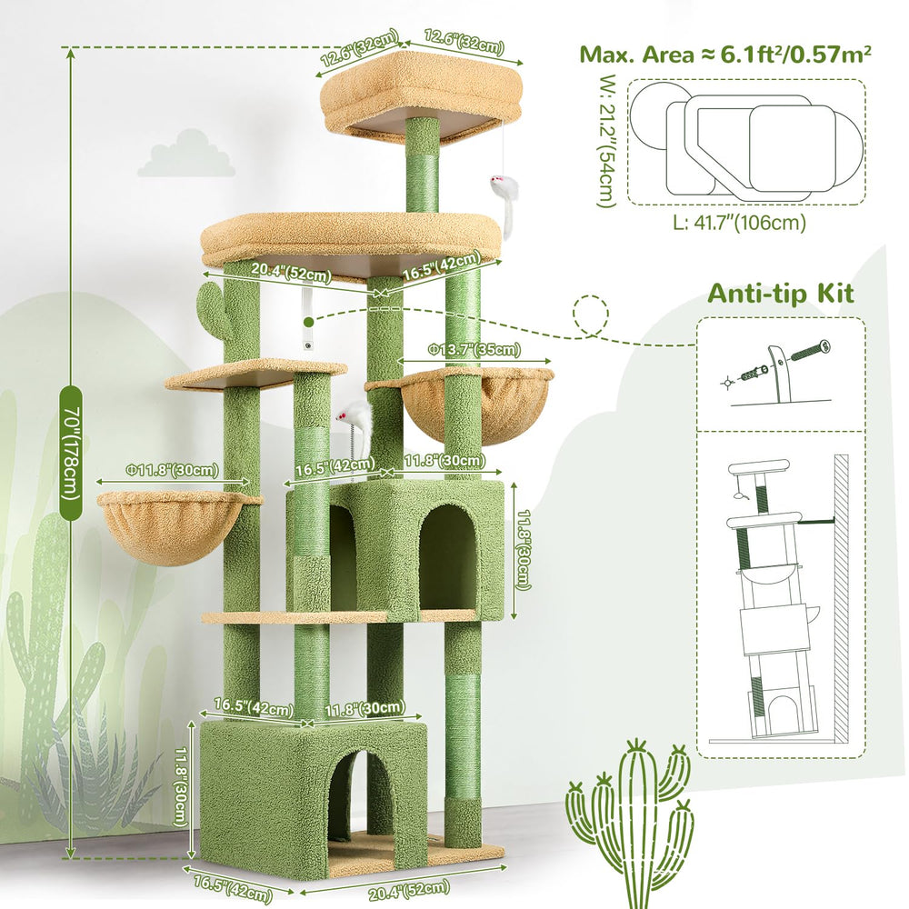 Globlazer sturdy cat tree easy assembly guide helps set up quickly.