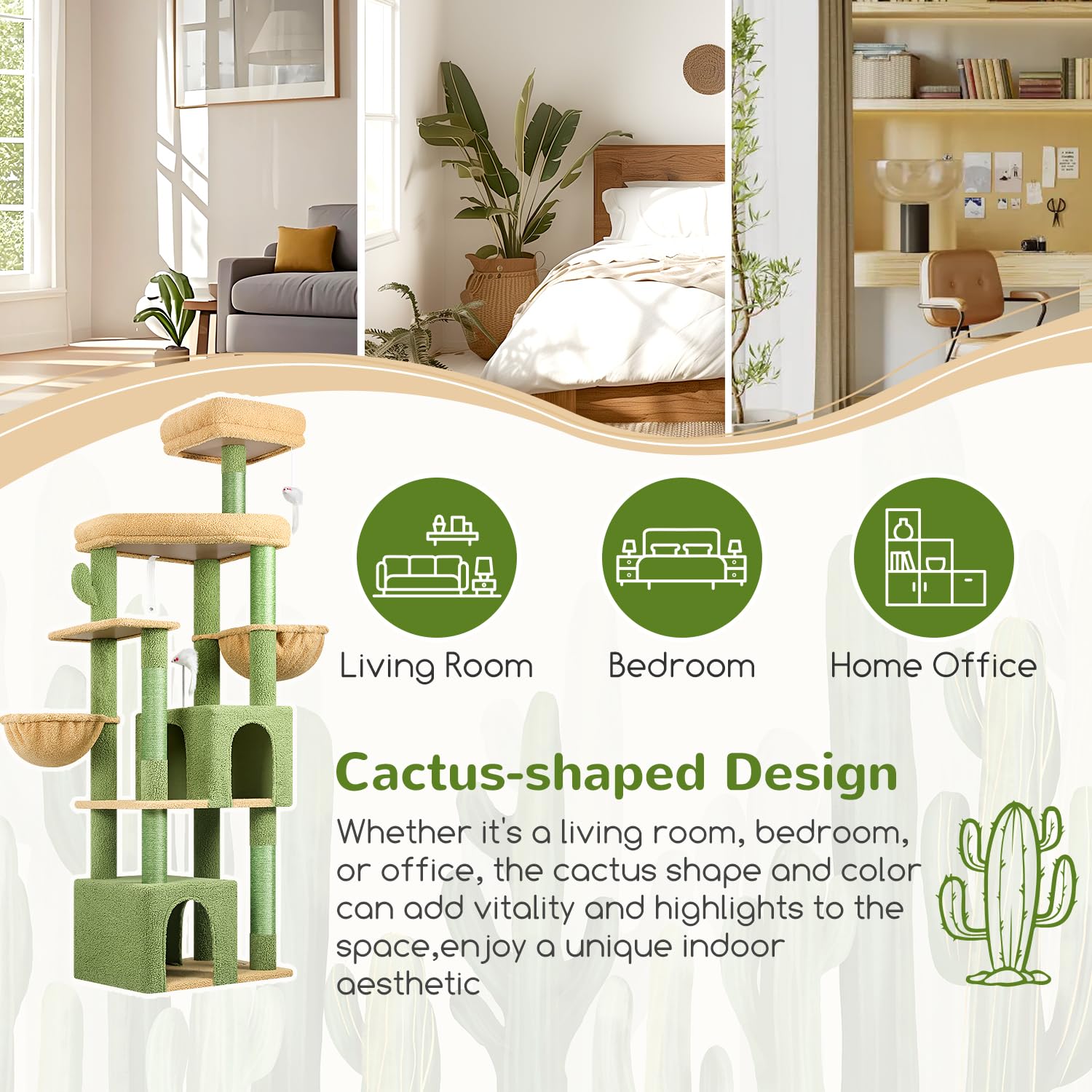 Globlazer sturdy cat tree five scratching posts promote healthy scratching.