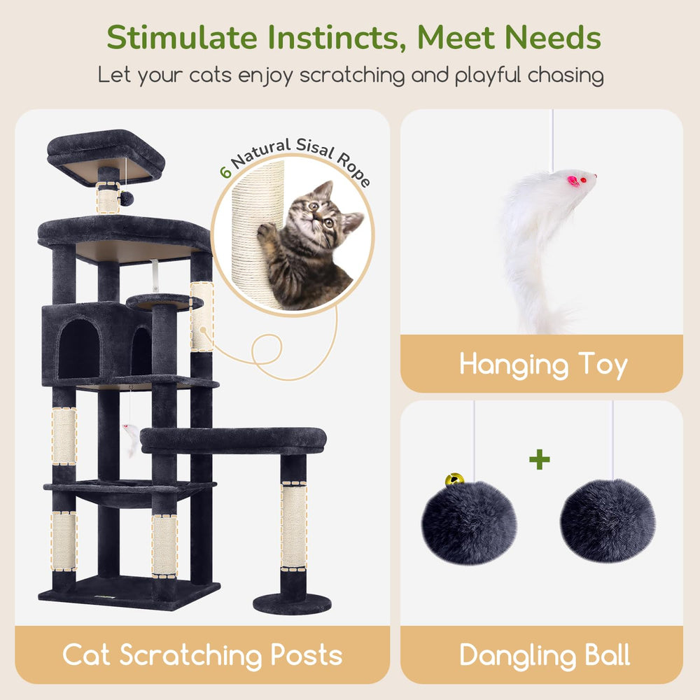 Globlazer XL cat tree anti-tip strap enhances room safety during play