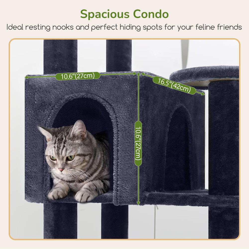 Globlazer XL cat tree condo offers private retreat for indoor cats