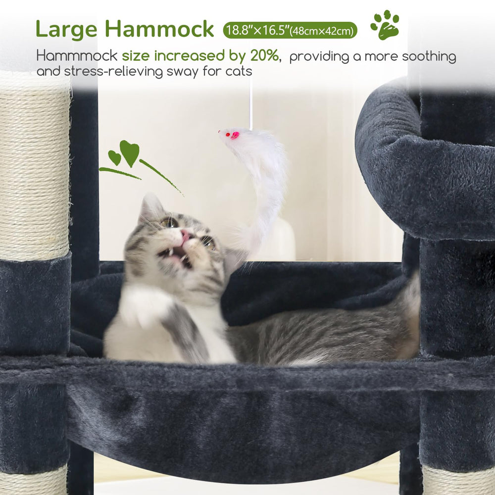Globlazer XL cat tree six natural sisal posts for healthy scratching