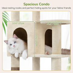Globlazer platform perch 3 promotes paws-friendly lounging with soft cushions.