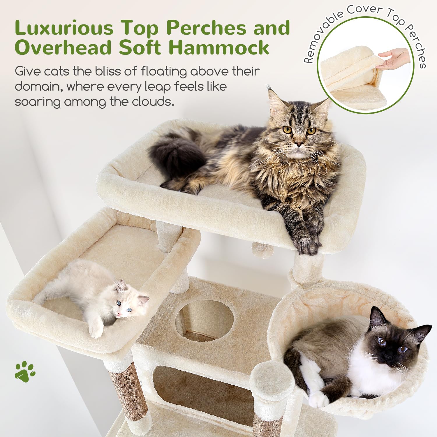Globlazer XXL cat tree 8 sisal posts encourage natural scratching while protecting furniture.