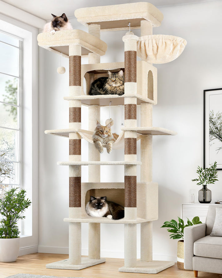 Globlazer XXL cat tree base offers a sturdy foundation for tall indoor playgrounds.